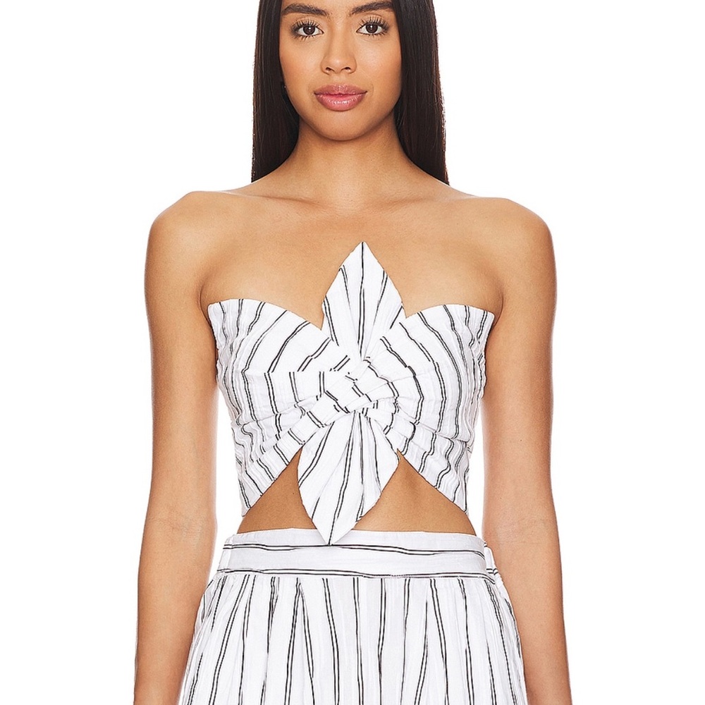 JBQ Clementine Top in Black & White Stripe